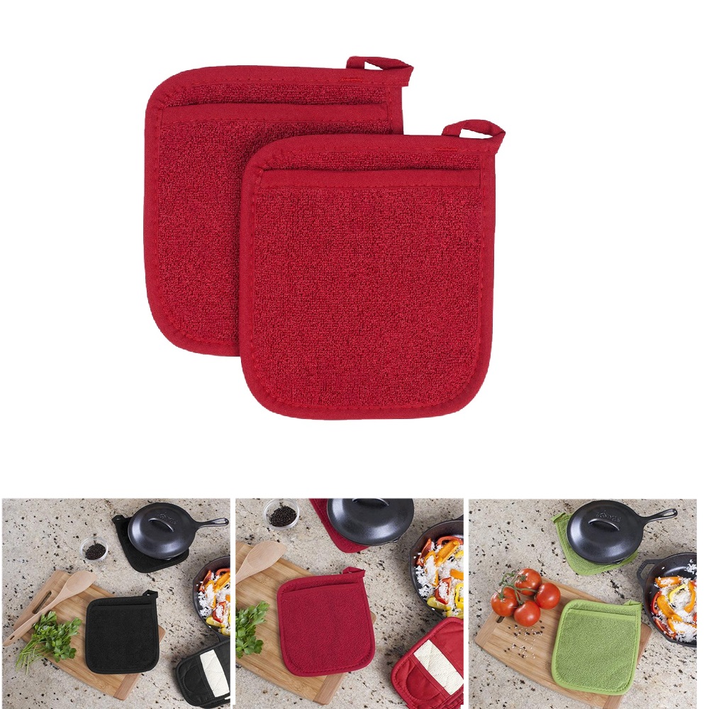 Kitchen Baking Gloves - 3 인 1 냄비 홀더, 단열