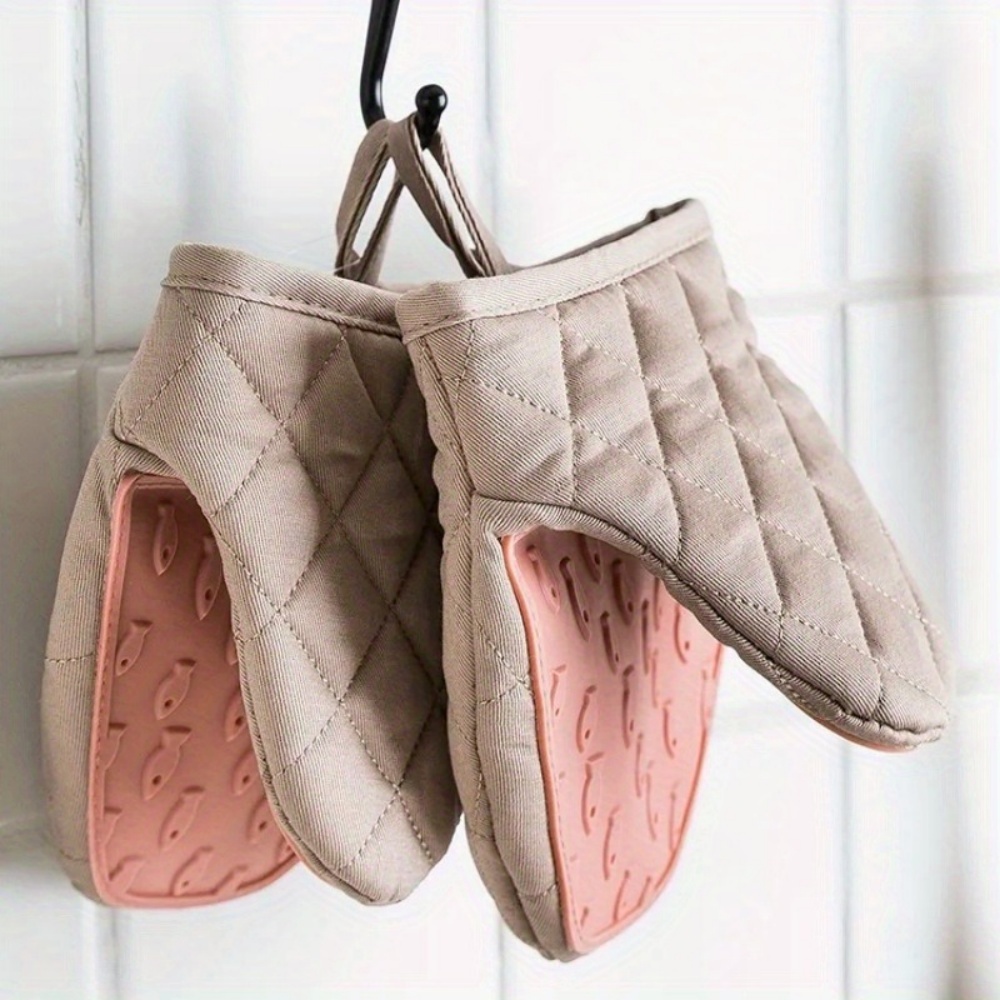 Kitchen Baking Gloves - 1PC 물고기 모양의 실리콘 안티 스캘드