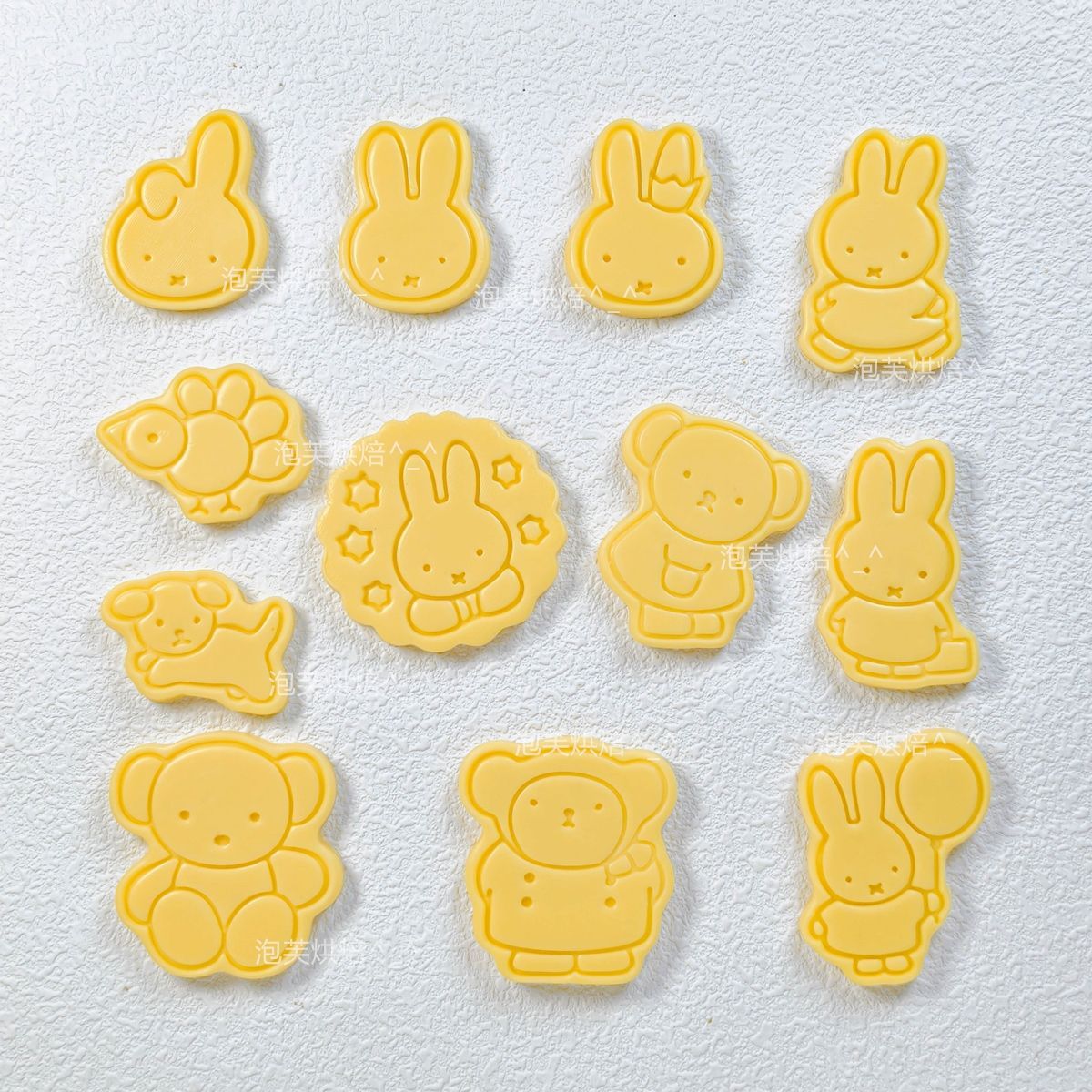Kitchen Baking Store - 귀여운 3D 프레스 쿠키 몰드 미피