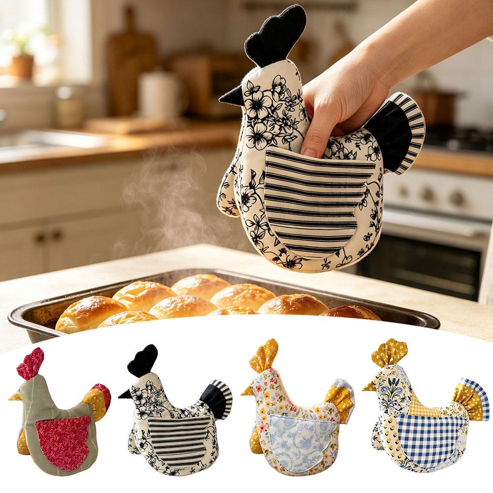 Kitchen Baking Gloves - 수제 닭 모양 오븐 장갑 &