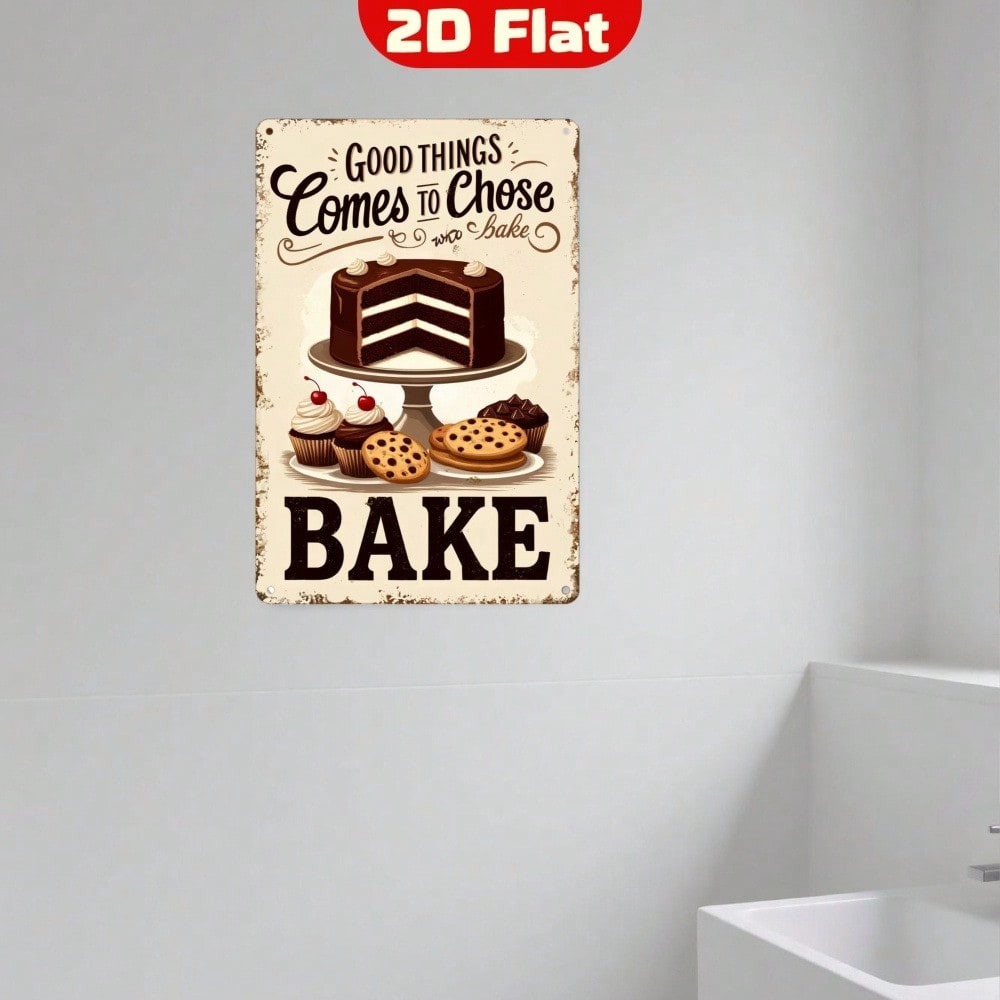 Kitchen Baking Wall Art - 【빈티지 금속 벽 장식】아트 데코 주방
