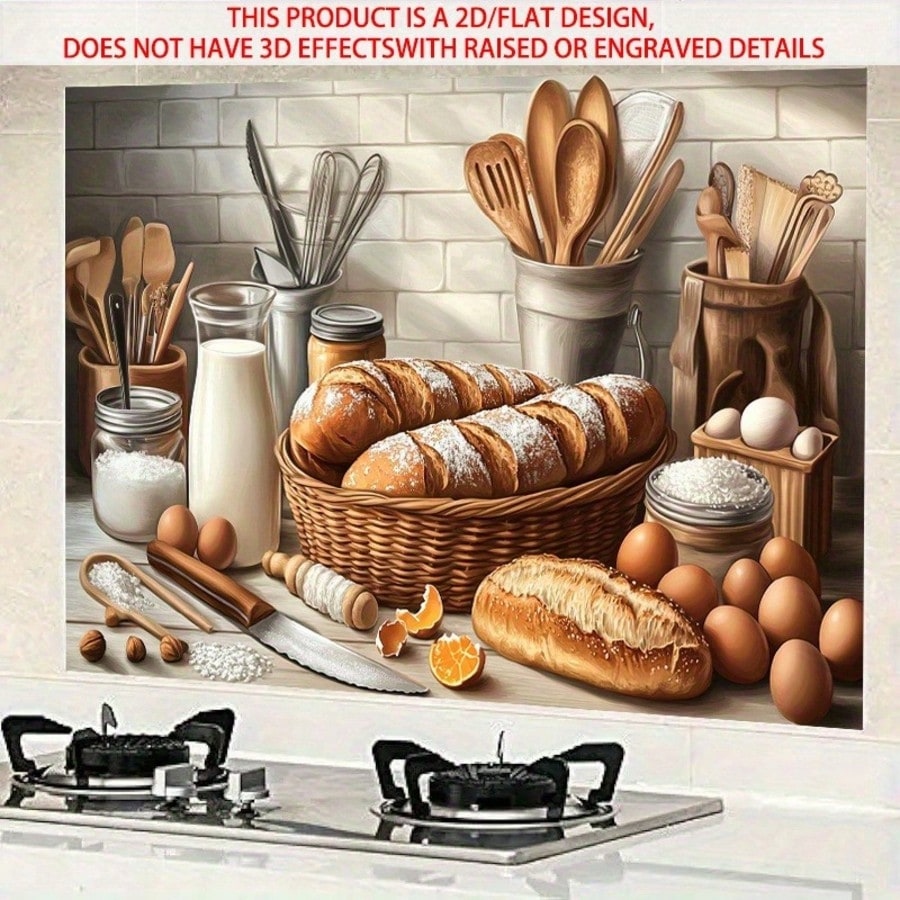 Kitchen Baking Wall Art - 2D 자가 접착 PVC 벽 데칼