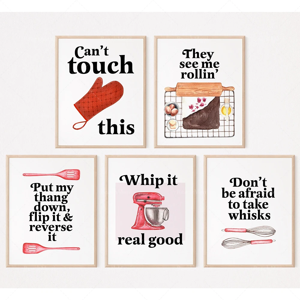 재미있는 베이킹 인용문 포스터, 음식 농담 인용문, 재 - Kitchen Baking Wall Art 리뷰 및 가격