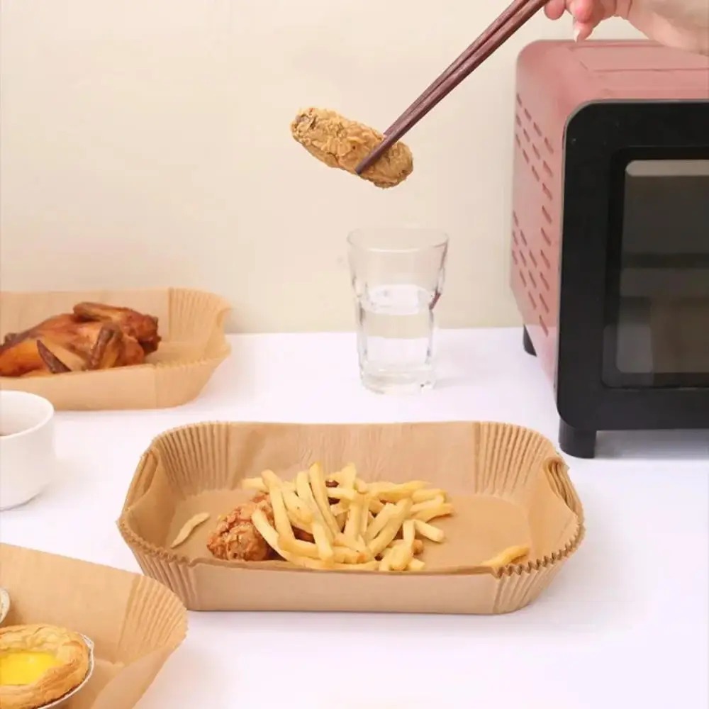 50/100pcs 일회용 에어 프라이어 종이 직사각형  - Kitchen Baking Store 리뷰 및 가격