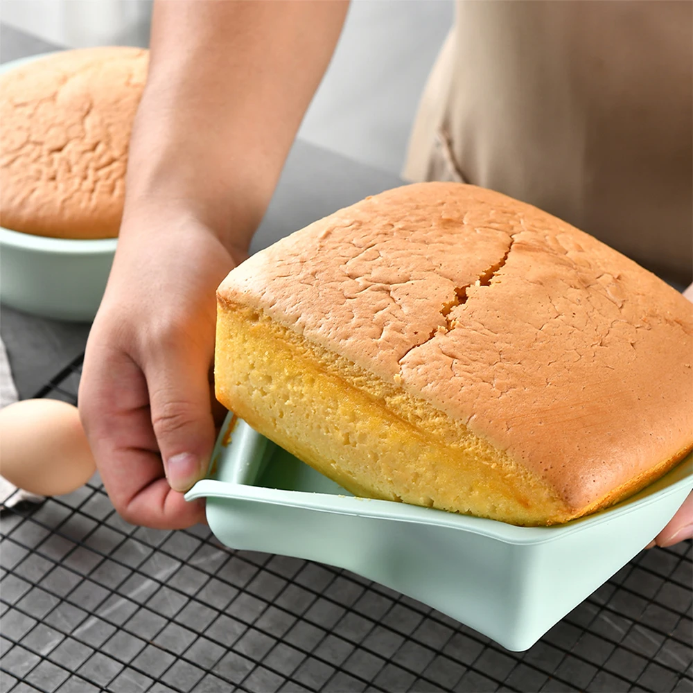 실리콘 사각 케이크 몰드, 간편한 분리 베이킹 팬, 내 - Kitchen Baking Store 리뷰 및 가격