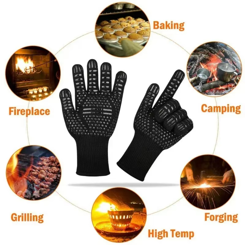 원피스 바베큐 장갑 고온 저항 오븐 미트 500 800 - Kitchen Baking Gloves 리뷰 및 가격