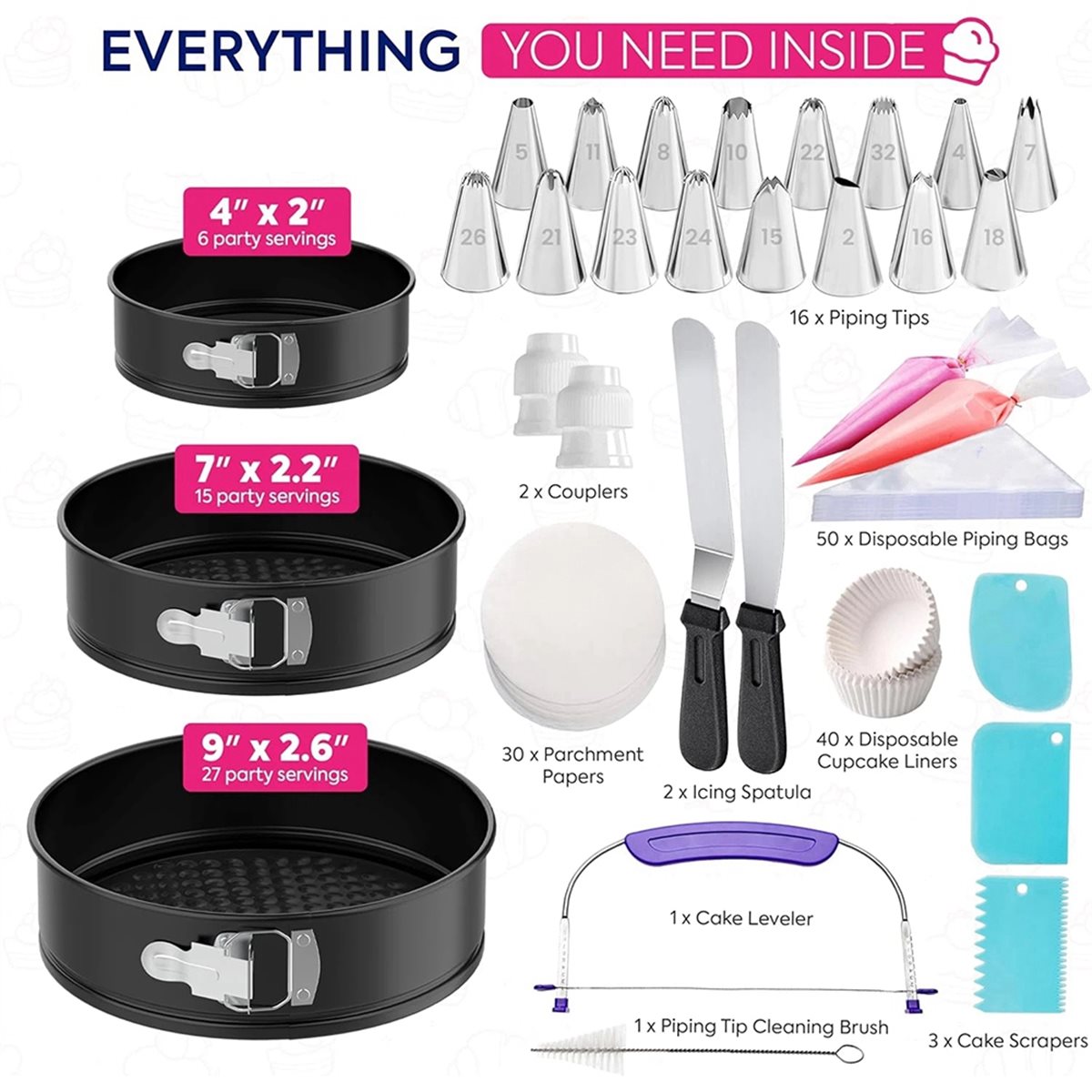 2026 트렌드 148종 케이크 팬 세트(베이킹용):  - Springform Pan Set 리뷰 및 가격