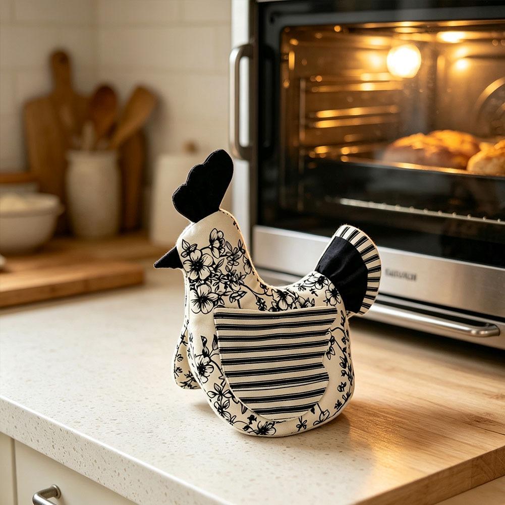 수제 닭 모양 오븐 장갑 & 냄비받침 세트, 내열성 주 - Kitchen Baking Gloves 리뷰 및 가격