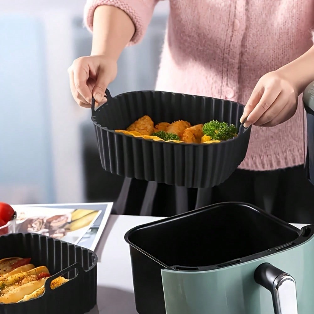 1개 재사용 가능한 실리콘 에어프라이어 라이너, 에어프 - Kitchen Baking Supplies 리뷰 및 가격