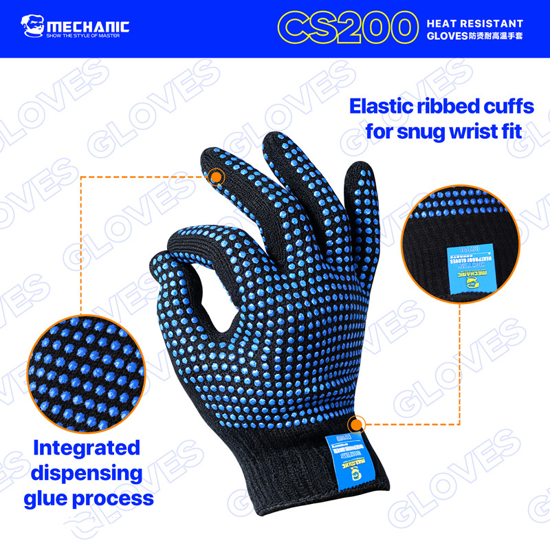 MECHANIC CS200 내열성 화상 방지 장갑 미끄 - Kitchen Baking Gloves 리뷰 및 가격