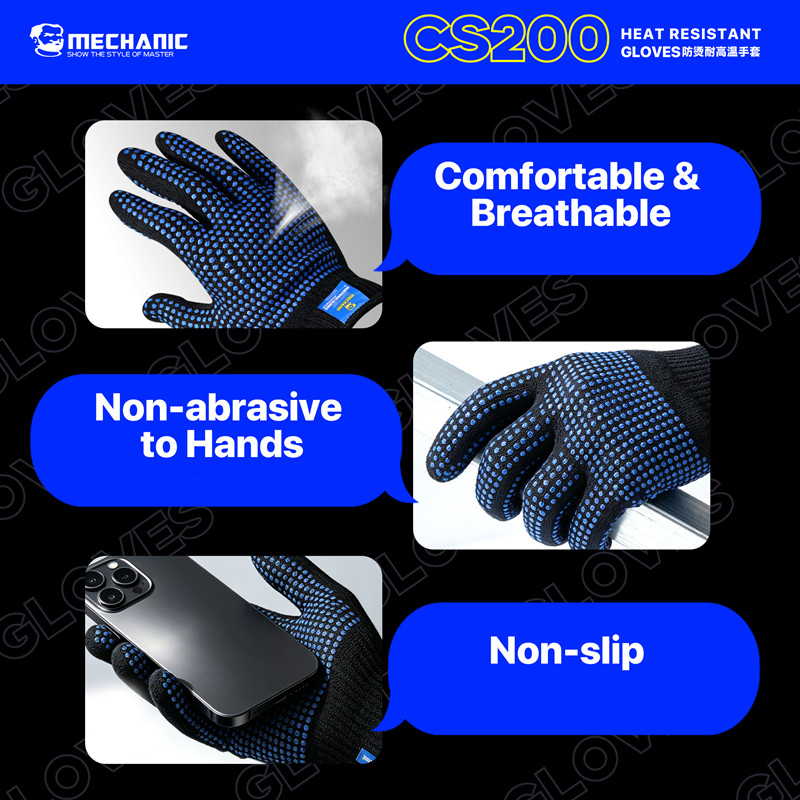 MECHANIC CS200 내열성 화상 방지 장갑 미끄 - Kitchen Baking Gloves 리뷰 및 가격