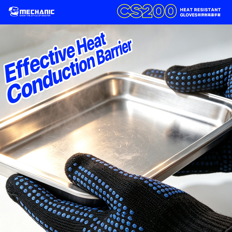 MECHANIC CS200 내열성 화상 방지 장갑 미끄 - Kitchen Baking Gloves 리뷰 및 가격