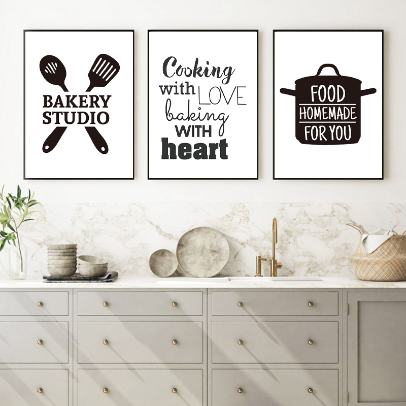 사랑으로 요리하기 주방 명언 벽 장식 그림 및 포스터, - Kitchen Baking Wall Art 리뷰 및 가격