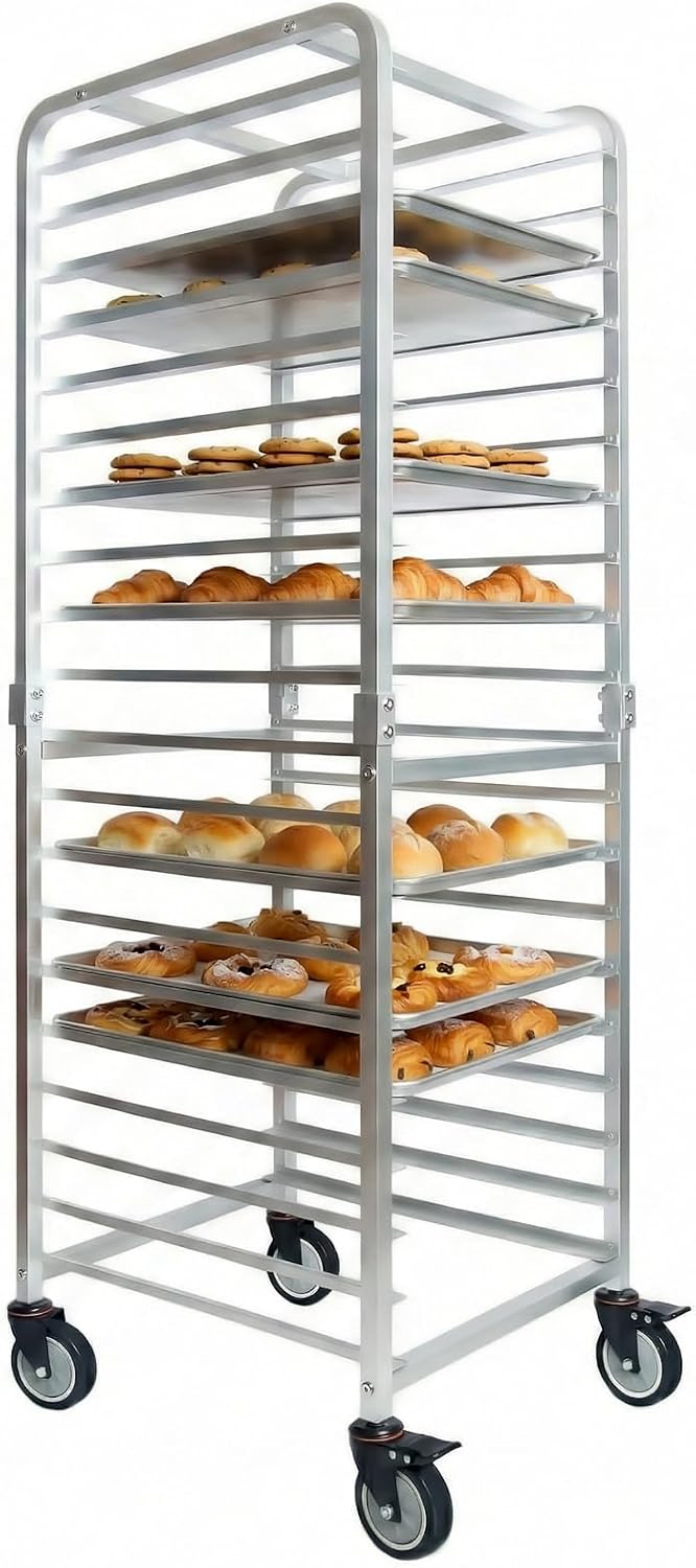 상업용 20단 스테인리스 스틸 시트 팬 랙 바퀴 달린  - Kitchen Baking Pan 리뷰 및 가격