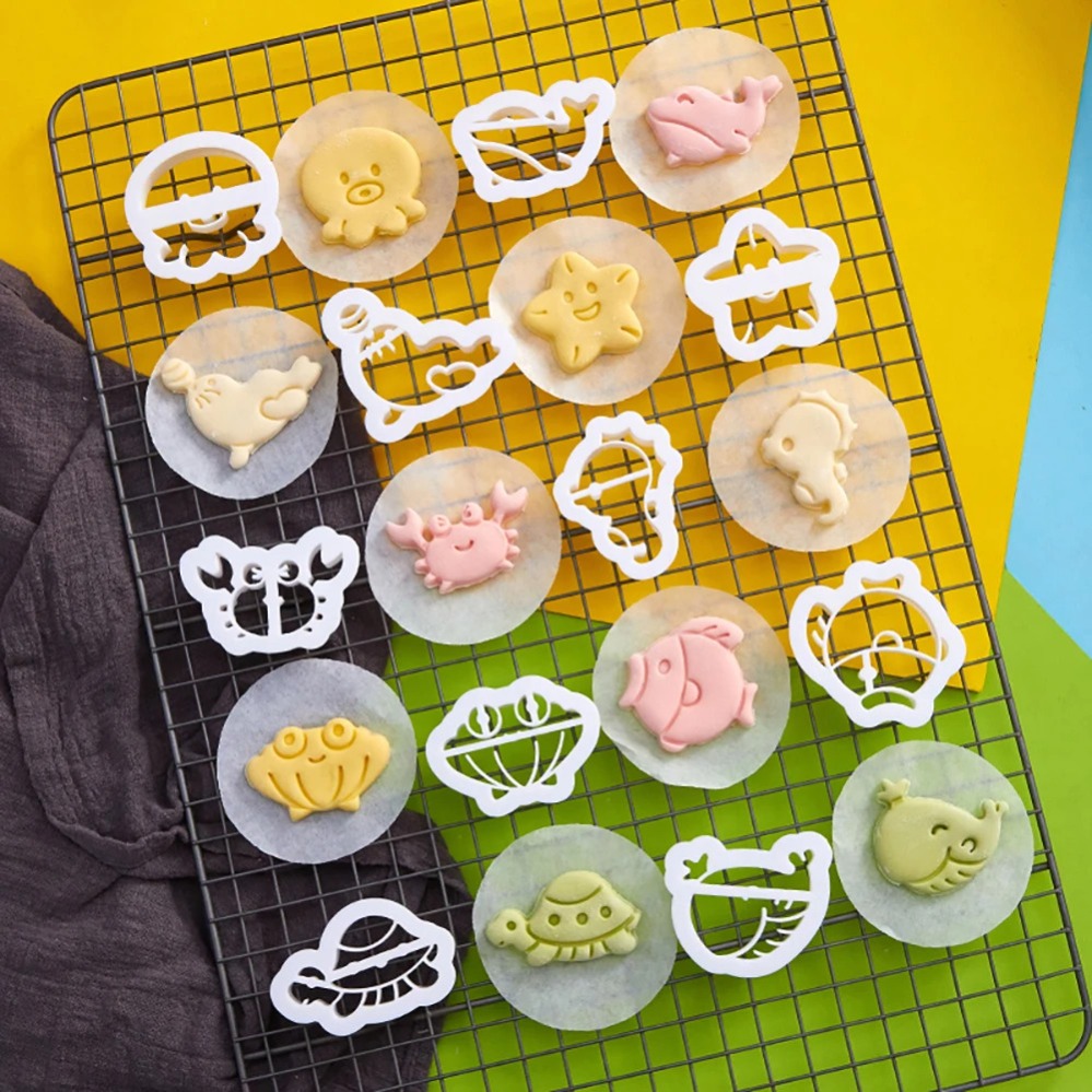 해양 동물 쿠키 커터 만화 케이크 비스킷 몰드 쿠키 스 - Kitchen Baking Supplies 리뷰 및 가격