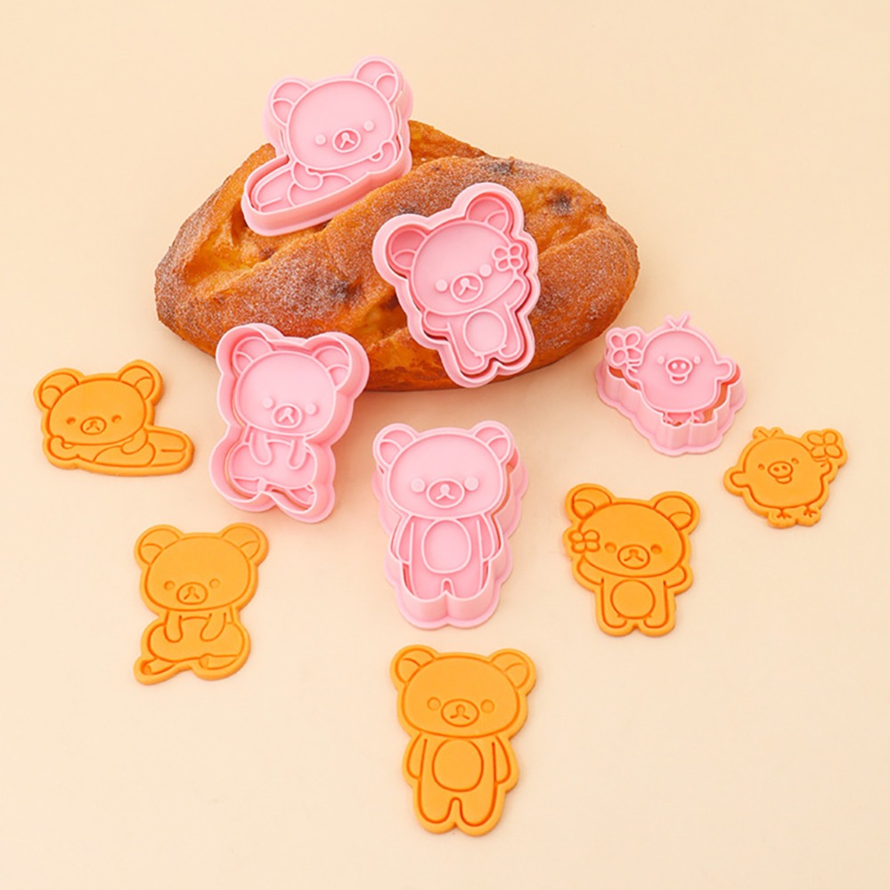 쿠키 커터 만화 곰 비스킷 몰드 스탬프 주방 베이킹 페 - Kitchen Appliances For Baking 리뷰 및 가격